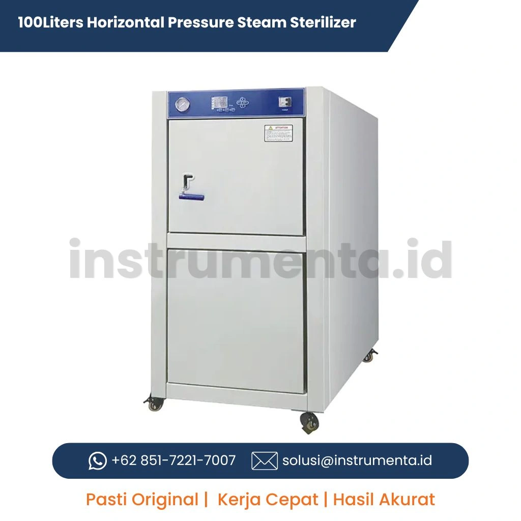 Distributor Resmi Horizontal Pressure Steam Sterilizer JIBIMED WS-100YDB Autoclave 100 Liter Automatic